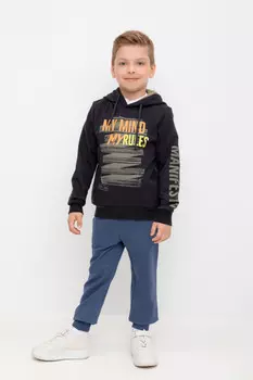 Брюки для мальчиков CROCKID, К 400661, цвет - синий