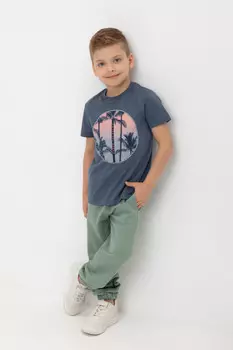 Брюки для мальчиков CROCKID, К 400705, цвет - зеленый