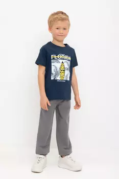 Брюки для мальчиков CROCKID, КП 400717, цвет - серый