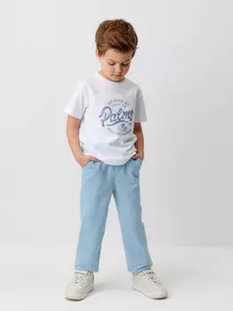 Брюки для мальчиков CROCKID, КП 400774, цвет - голубой