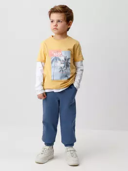 Брюки для мальчиков CROCKID, КП 400778, цвет - синий