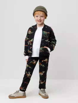 Брюки для мальчиков CROCKID, КР 400443, цвет - черный3