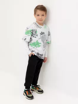 Брюки для мальчиков CROCKID, КР 400583, цвет - черный