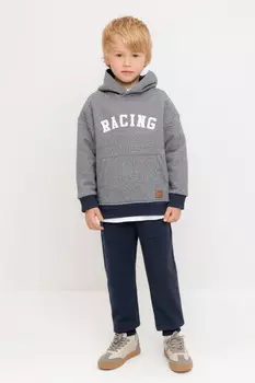 Брюки для мальчиков CROCKID, КР 400587, цвет - темно-синий