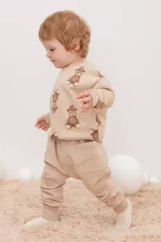 Брюки для мальчиков CROCKID, КР 400593, цвет - бежевый