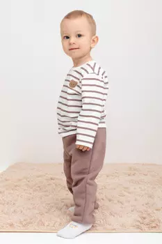 Брюки для мальчиков CROCKID, КР 400594, цвет - коричневый