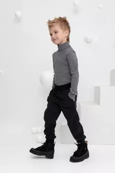 Брюки для мальчиков CROCKID, КР 400613, цвет - черный3