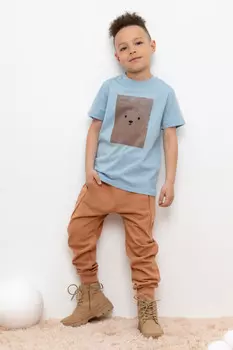 Брюки для мальчиков CROCKID, КР 400618, цвет - коричневый