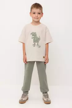 Брюки для мальчиков CROCKID, КР 400633-1, цвет - зеленый