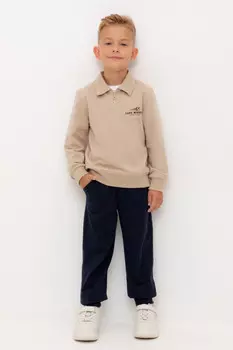 Брюки для мальчиков CROCKID, КР 400633, цвет - темно-синий