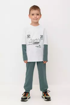 Брюки для мальчиков CROCKID, КР 400633, цвет - зеленый