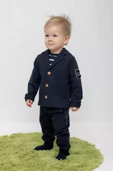 Брюки для мальчиков CROCKID, КР 400659, цвет - темно-синий