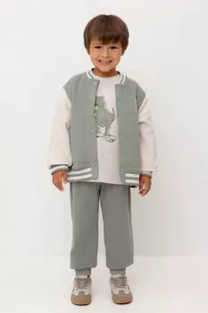 Брюки для мальчиков CROCKID, КР 400661-1, цвет - зеленый