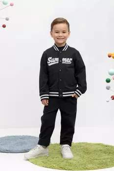 Брюки для мальчиков CROCKID, КР 400661-1, цвет - черный