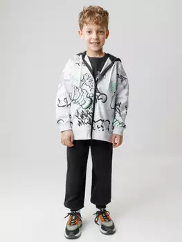 Брюки для мальчиков CROCKID, КР 400661, цвет - черный