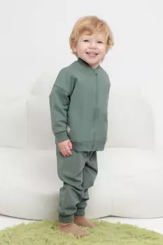 Брюки для мальчиков CROCKID, КР 400667, цвет - зеленый