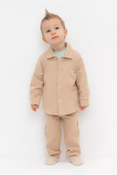 Брюки для мальчиков CROCKID, КР 400667, цвет - бежевый