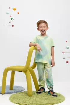 Брюки для мальчиков CROCKID, КР 400674, цвет - голубой