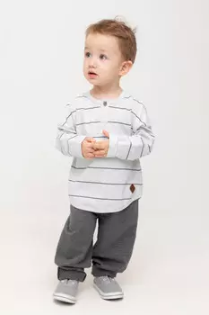 Брюки для мальчиков CROCKID, КР 400722, цвет - темно-серый