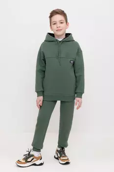 Брюки для мальчиков CROCKID, КР 400724, цвет - зеленый