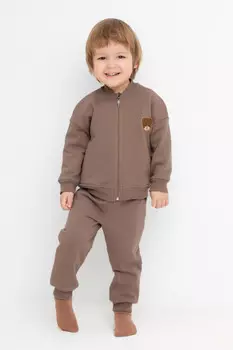 Брюки для мальчиков CROCKID, КР 400734, цвет - коричневый