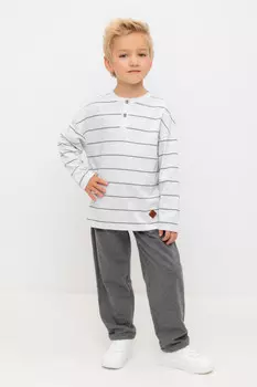 Брюки для мальчиков CROCKID, КР 400735, цвет - темно-серый