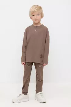 Брюки для мальчиков CROCKID, КР 400736, цвет - коричневый