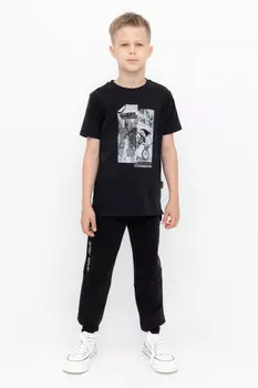 Брюки для мальчиков CROCKID, КР 400745, цвет - черный3