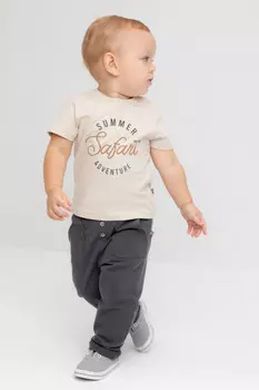 Брюки для мальчиков CROCKID, КР 400747, цвет - темно-серый