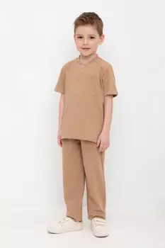 Брюки для мальчиков CROCKID, КР 400750, цвет - бежевый