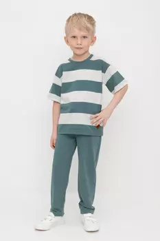 Брюки для мальчиков CROCKID, КР 400750, цвет - зеленый
