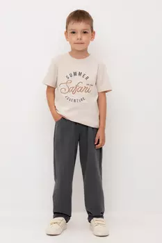 Брюки для мальчиков CROCKID, КР 400750, цвет - темно-серый