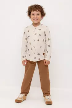 Брюки для мальчиков CROCKID, КР 400750, цвет - коричневый