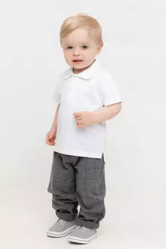 Брюки для мальчиков CROCKID, КР 400756, цвет - темно-серый