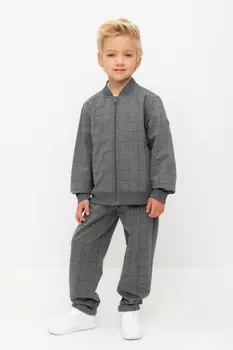 Брюки для мальчиков CROCKID, КР 400757, цвет - темно-серый