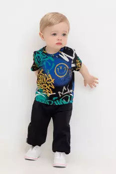 Брюки для мальчиков CROCKID, КР 400763, цвет - черный3