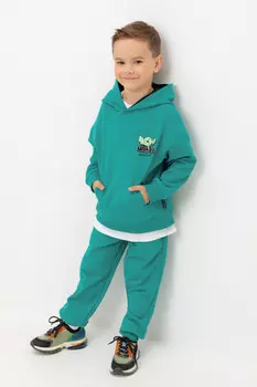 Брюки для мальчиков CROCKID, КР 400765, цвет - зеленый