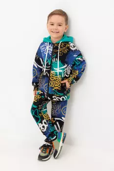 Брюки для мальчиков CROCKID, КР 400766, цвет - черный3