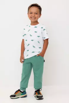 Брюки для мальчиков CROCKID, КР 400788-1, цвет - зеленый