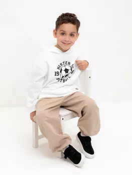 Брюки для мальчиков CROCKID, КР 400788, цвет - бежевый