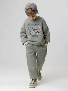 Брюки для мальчиков CROCKID, КР 400857, цвет - хаки