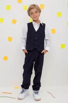 Брюки для мальчиков CROCKID, ТК 46142, цвет - синий