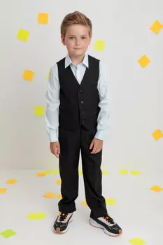 Брюки для мальчиков CROCKID, ТК 46142, цвет - черный