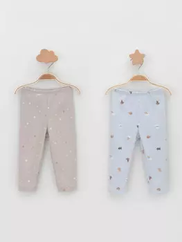 Брюки для новорожденных CROCKID, К 400785-2уп, цвет - светло-серый5