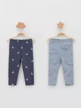 Брюки для новорожденных CROCKID, К 400785-2уп, цвет - синий