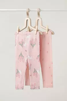 Брюки для новорожденных CROCKID, К 400785-2уп, цвет - розовый