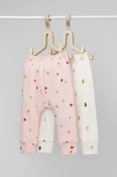 Брюки для новорожденных CROCKID, К 4718-2уп, цвет - розовый