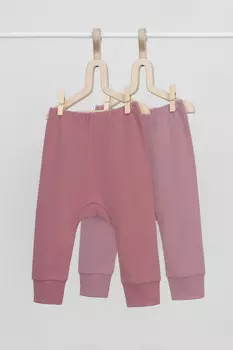 Брюки для новорожденных CROCKID, К 4718-2уп, цвет - розовый