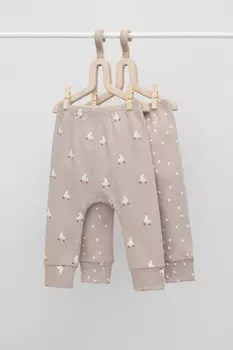 Брюки для новорожденных CROCKID, К 4718-2уп, цвет - бежевый