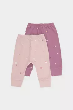 Брюки для новорожденных CROCKID, К 4718-2уп, цвет - бордовый